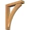 Ekena Millwork Thorton Block Rough Sawn Bracket w/ Offset Brace, Western Red Cedar, 4"W x 18"D x 22"H BKT0402X18X22THR05RWR - alternate 1